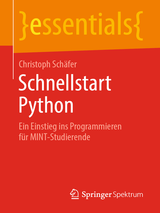 Title details for Schnellstart Python by Christoph Schäfer - Wait list